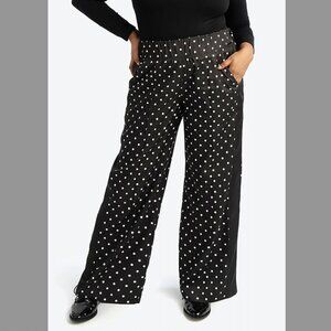 See Rose Go - Multitasker Polka Dot Pants - Black & White - US 18